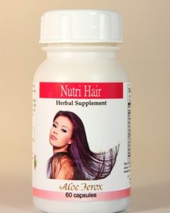 Aloe Ferox Nutri-Hair Herbal Supplement is a natural hair care, herbal treatment that helps to maintain healthier hair growth and slow hair loss by stimulating hair regrowth.