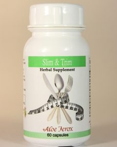 Aloe Ferox Slim & Trim is a natural, herbal supplement that helps to suppress and control your appetite. Helpful for helping to maintain blood sugar balance. Unlike many similar products, it does not contain caffeine. A natural way to manage your weight.